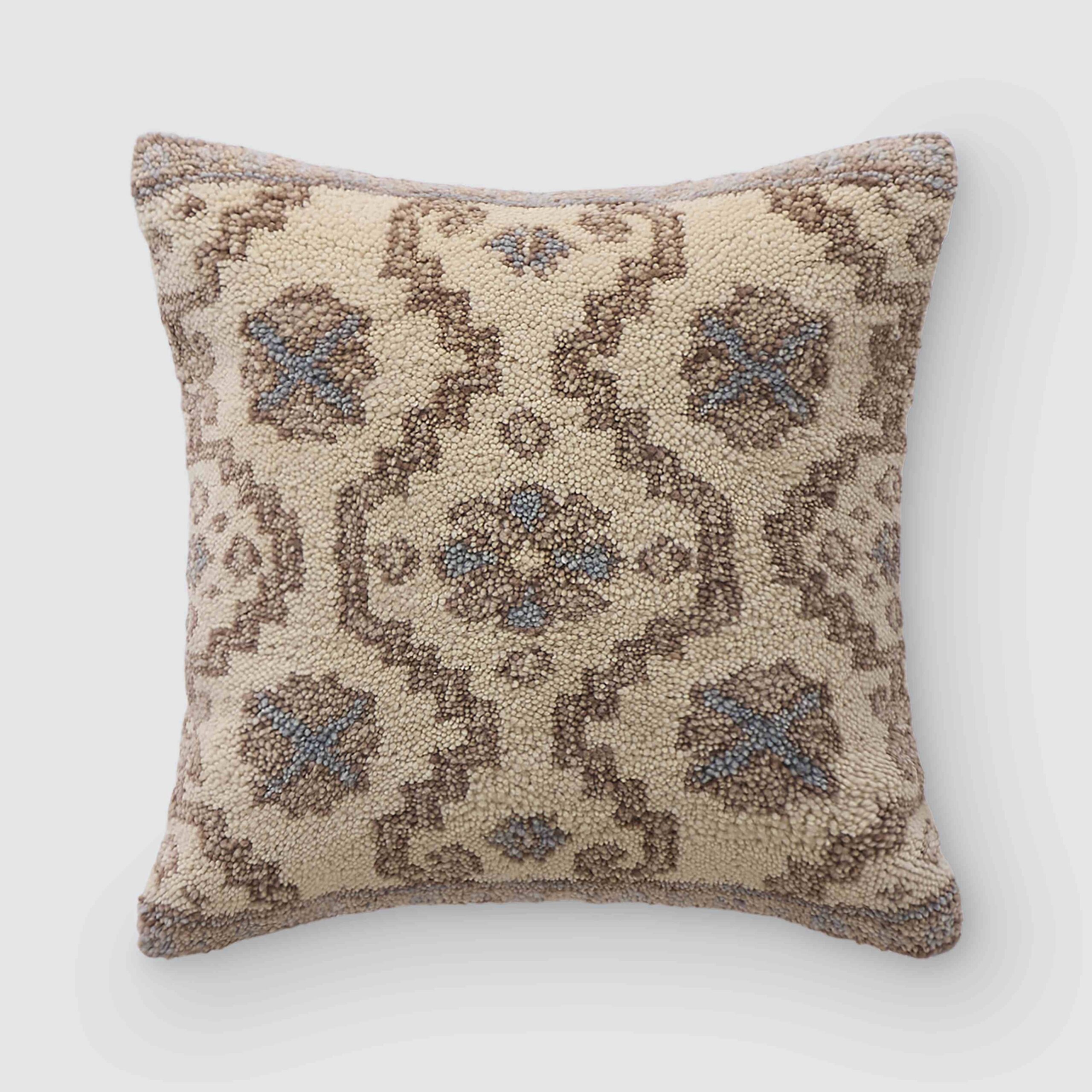Refined Natural Hand-Knotted Decorative Pillow