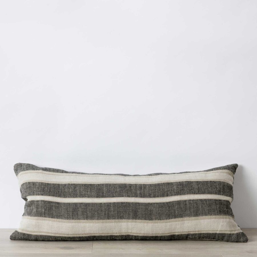 Natural Linen Lumbar Decorative Cushion Cover Style 3
