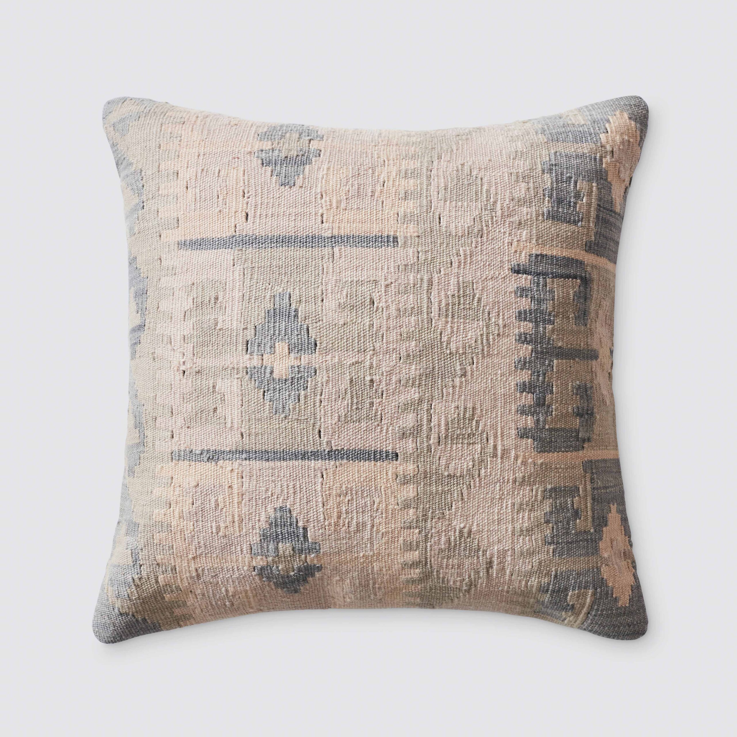 Refined Modern Kilim Decorative Pillow