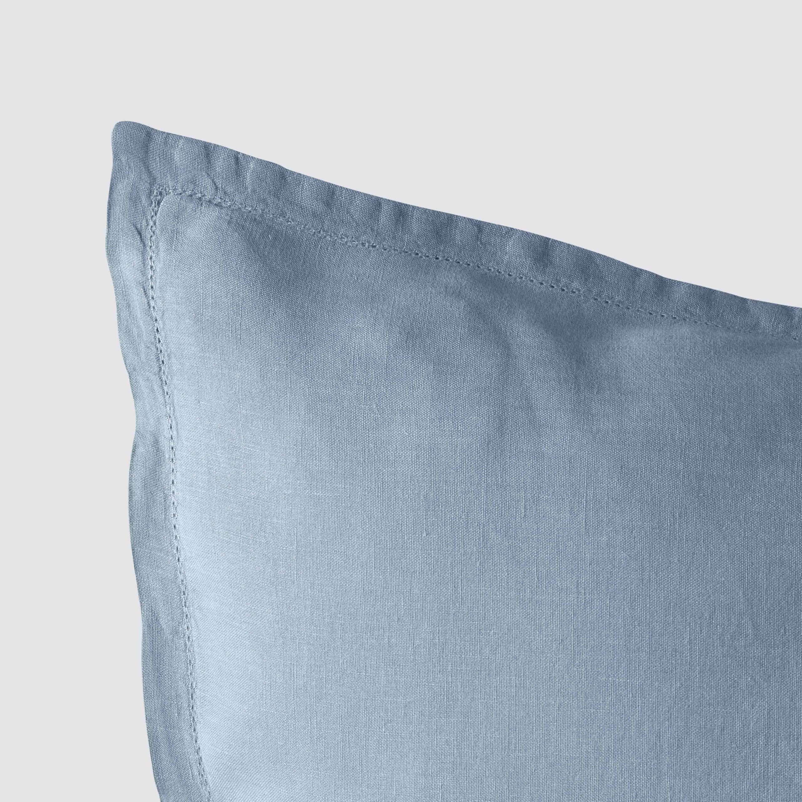 Stonewashed Linen Euro Sham Set in Green - Image 79