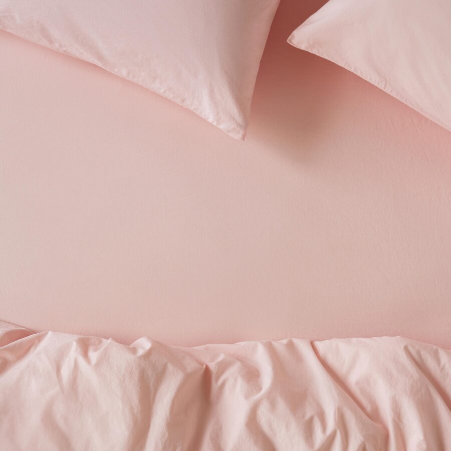 Pink Cotton Fitted Sheet Collection