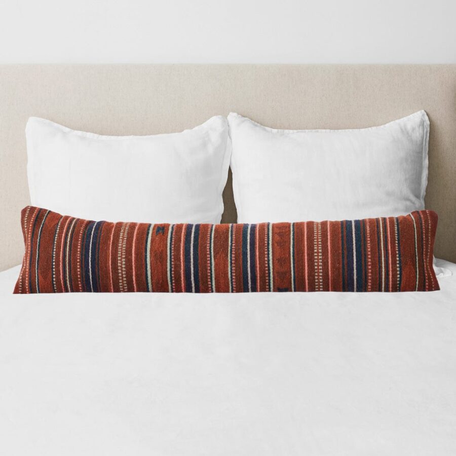 Refined Coastal Woven Lumbar Pillow