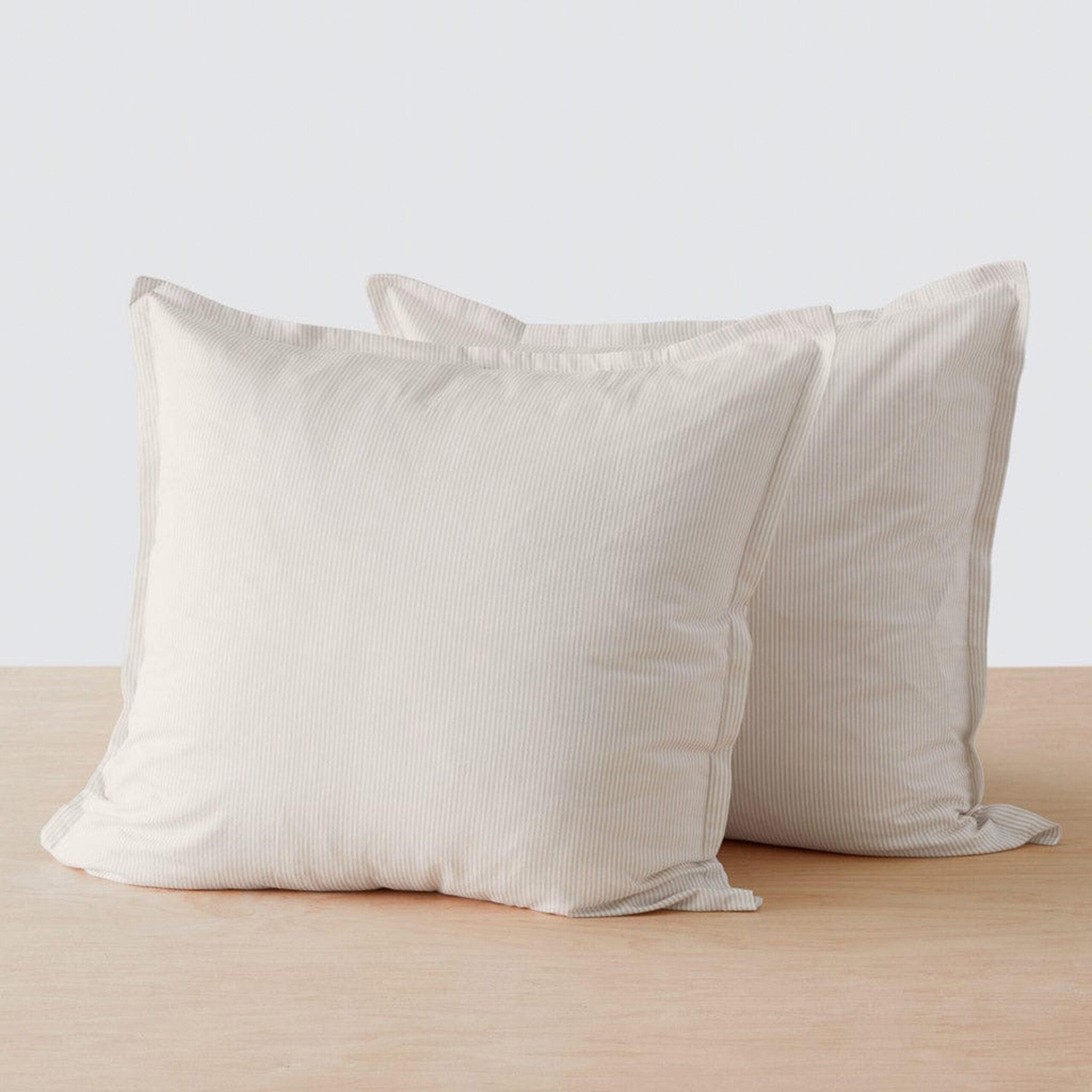 Stonewashed Linen Euro Sham Set in Green - Image 61