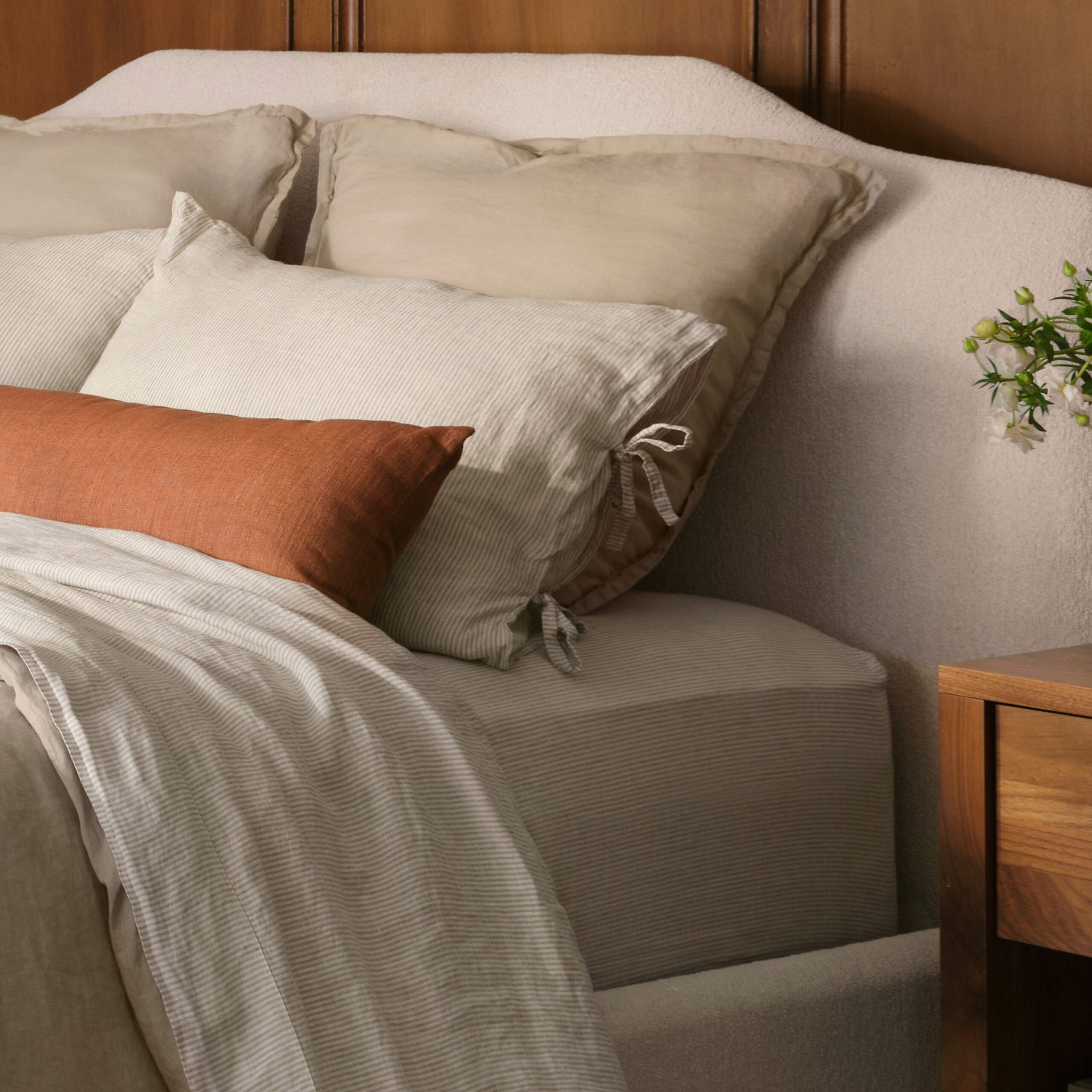 Stonewashed Linen Euro Sham Set in Green - Image 58