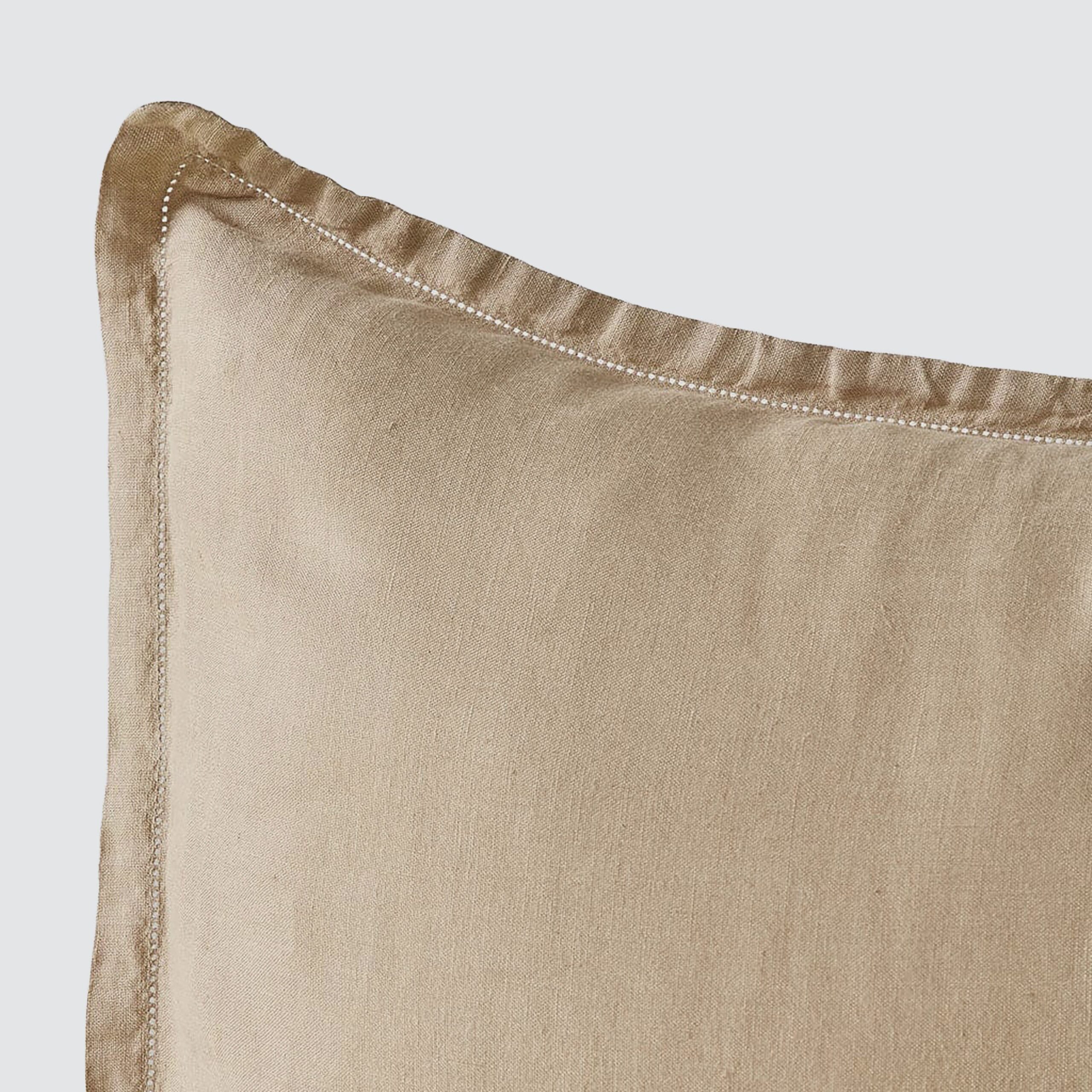 Stonewashed Linen Euro Sham Set in Green - Image 86